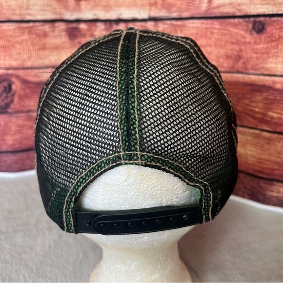 John Deere Dark Grey Mesh Snapback OS Hat Cap Unisex - Picture 6 of 12